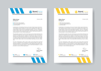 Obraz premium Simple letterhead design template