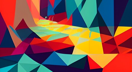 Abstract geometric pattern design in retro style. illustration.