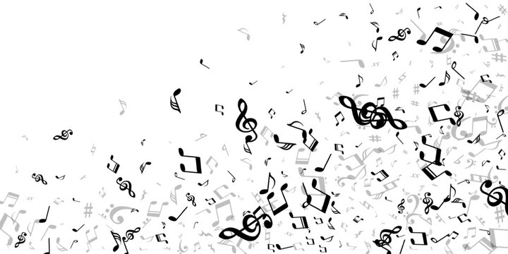 Music note icons vector illustration. Song