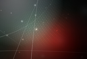 Dark Blue, Red vector Abstract illustration with colored bubbles in nature style.