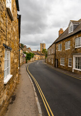 Fototapeta premium picturesque Abbotsbury village in Dorset on the Jurassic Coast of England