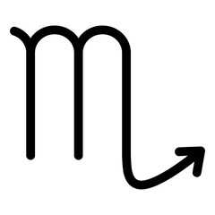 Scorpio zodiac sign.  Astrological calendar. Zodiacal black horoscope