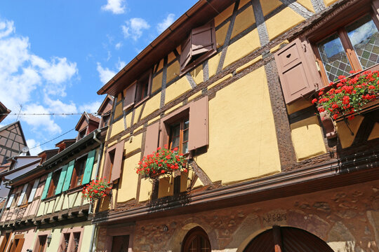 	
Street in Eguisheim, Alsace, France	