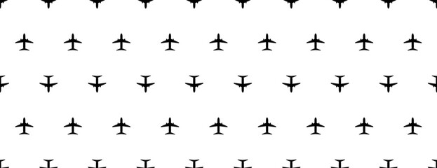 Airplane Icon Seamless Pattern M_2209001