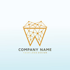 Fototapeta premium Dental Clinic vector Logo tech