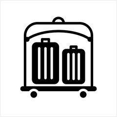 Hotel Luggage Cart Icon Y_2207002