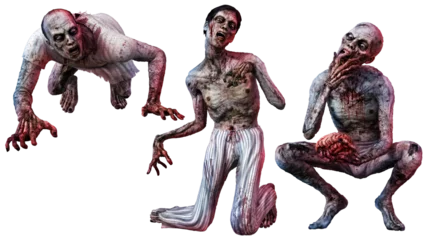 Fotobehang Horror zombie loonies 3D illustration  © warpaintcobra