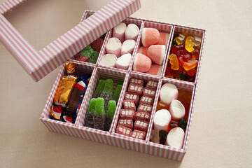 candy box ready to give away, very sweet
