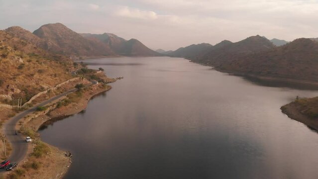 Badi Lake Aerial View