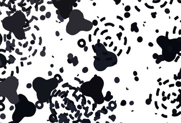Light Gray vector texture with abstract forms.
