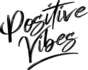 Positive Vibes Typography Text Design