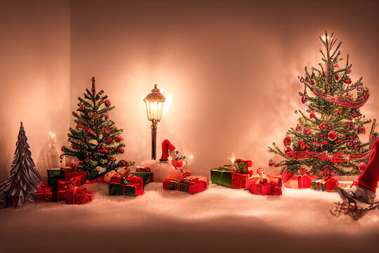 Weihnachtszimer - AI Digital Generated - Illustartion