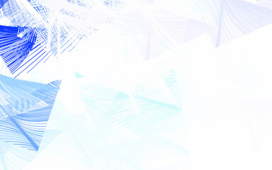 Light Pink, Blue vector template with chaotic shapes.
