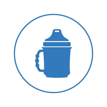 Baby Cup Drinking Beaker Icon | Circle Version Icon |