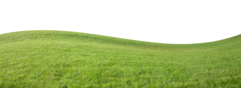 Transparent PNG of Curved Grass Field Horizon.