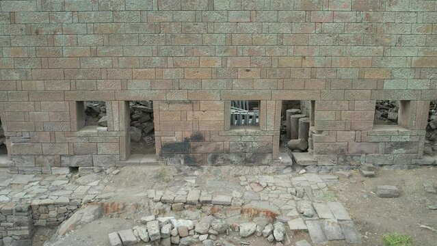 Aigai Ancient City ruins, the city is one of the 12 Aiol cities in Western Anatolia.