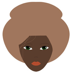 Illustration of the face of a woman 