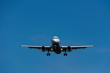 Commercial Passenger Airplane during Landing Procedure