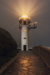 Faro de Roncadoira, Xove, Lugo, Galicia, España.