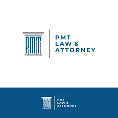 PMT Lettering Law And Attorney Logo Design