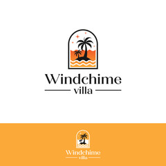 Modern Palm Tree Logo Design 2