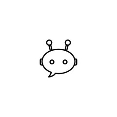 Obraz premium chatbot vector icon chat robot sign 