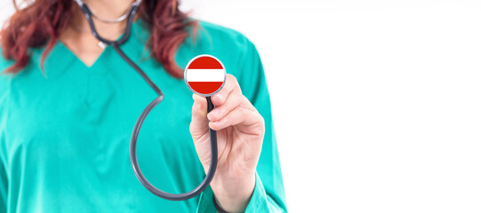 Austria national healthcare system female doctor