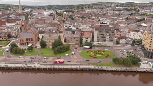Derry transportation Aerial View