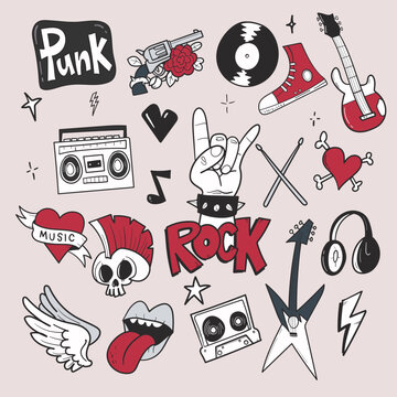 Rock doodle set