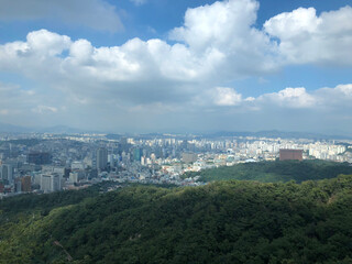 Fototapeta na wymiar Seoul Tower View During the Day