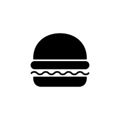 Burger icon vector for web and mobile app. burger sign and symbol. hamburger