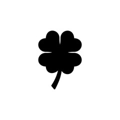 Clover icon vector for web and mobile app. clover sign and symbol. four leaf clover icon.