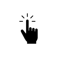 Hand cursor icon vector for web and mobile app. cursor sign and symbol. hand cursor icon clik