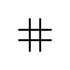 Hashtag icon vector for web and mobile app. hashtag sign and symbol