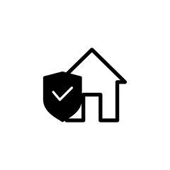 Obraz premium home insurance icon vector for web and mobile app. home protection sign and symbol