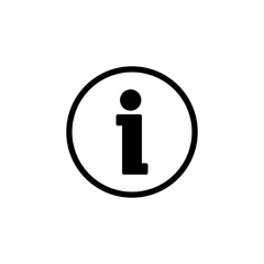 Info sign icon vector for web and mobile app. about us sign and symbol. Faq icon