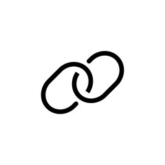 Obraz premium Link icon vector for web and mobile app. Hyperlink chain sign and symbol
