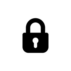 Lock icon vector for web and mobile app. Padlock sign and symbol. Encryption icon. Security symbol