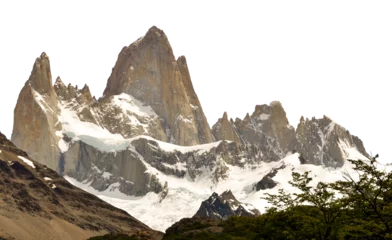 Photo sur Plexiglas Fitz Roy Patagonia,Argentina. View of Mount Fitz Roy glacier, Global Warming,Climate Change.
