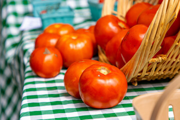 Tomatoes at farmer's market