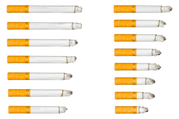 Cigarettes on transparent background png