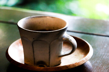 cup of coffe　in morning 
朝の1杯