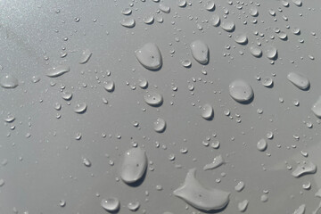 Water droplets perspective through white color surface good for multimedia content backgrounds