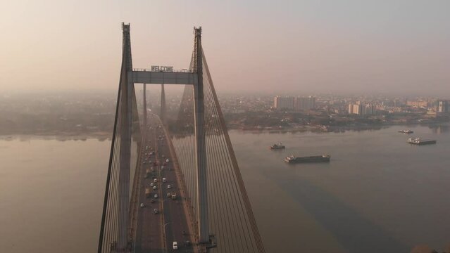 Kolkta Bridge  Aerial View