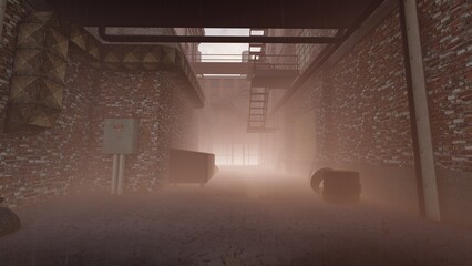 alleyway in the city