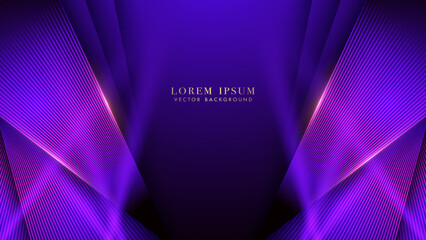 Blue luxury background with purple shine lines and light beam pink effect. Elegant style design concept
