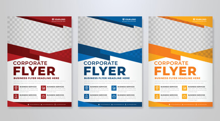 business flyer template use for company brochure
