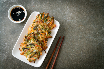 Pajeon or Korean pancake or Korean pizza