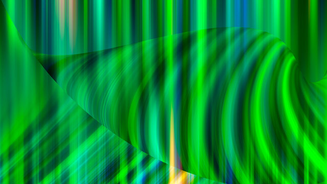 Abstract glowing green background with lines