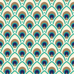 Rendition Peacock Seamless Pattern Design